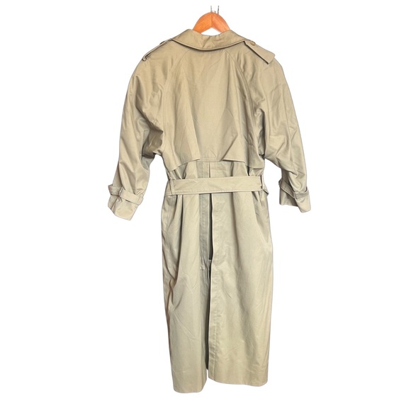 Burberry!! Rare Vintage Authentic Trench with removable wool lining size 8P - Picture 3 of 16